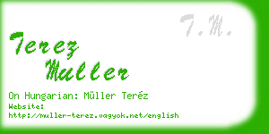 terez muller business card